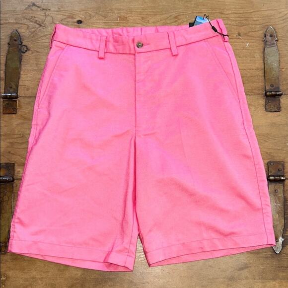 Men's Pebble Beach Salmon Pink Performance Shorts Size 32 - Picture 1 of 13
